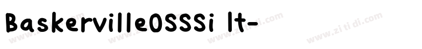 BaskervilleOSSSi It字体转换
